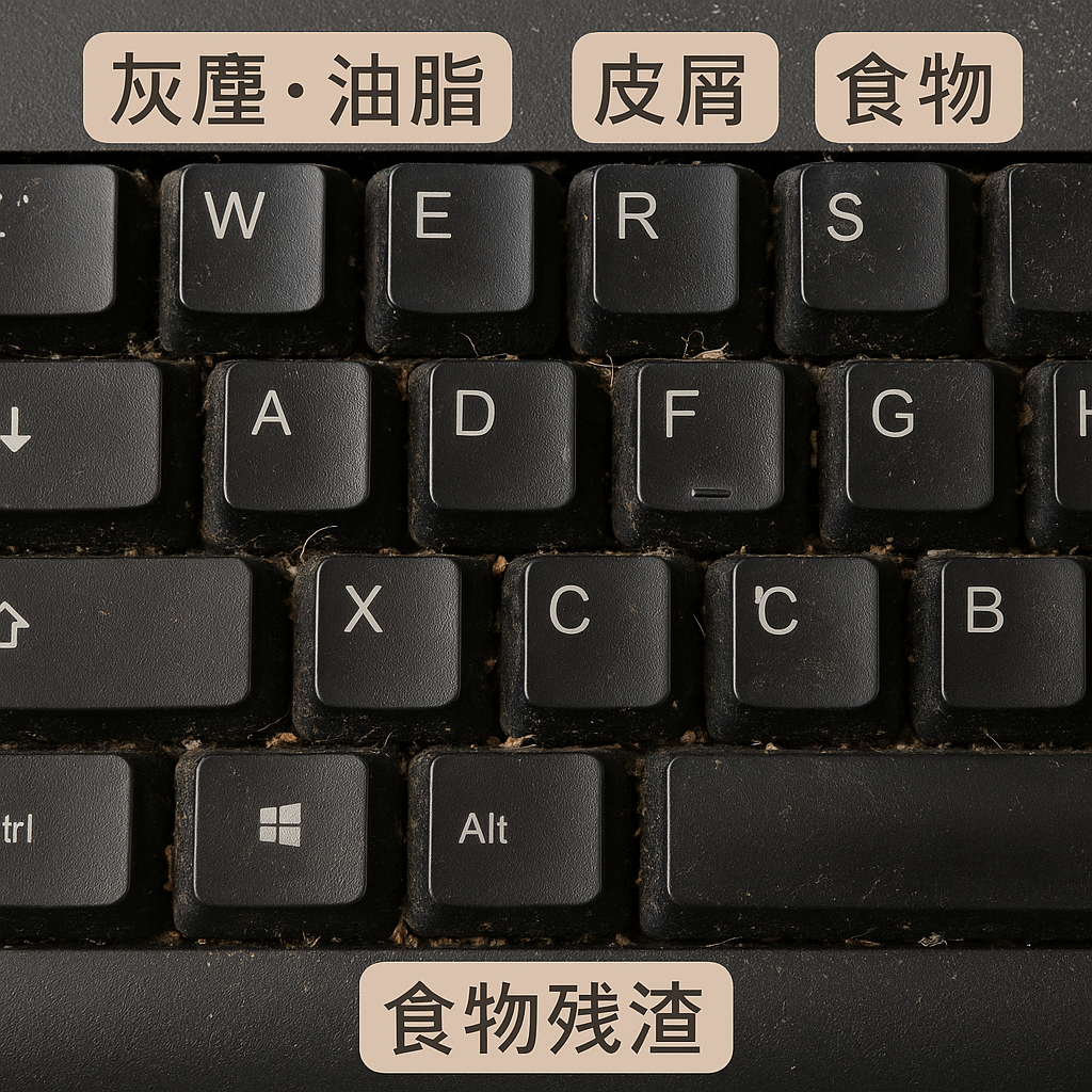 電腦鍵盤有蟑螂？原因、危害與清潔對策一次看