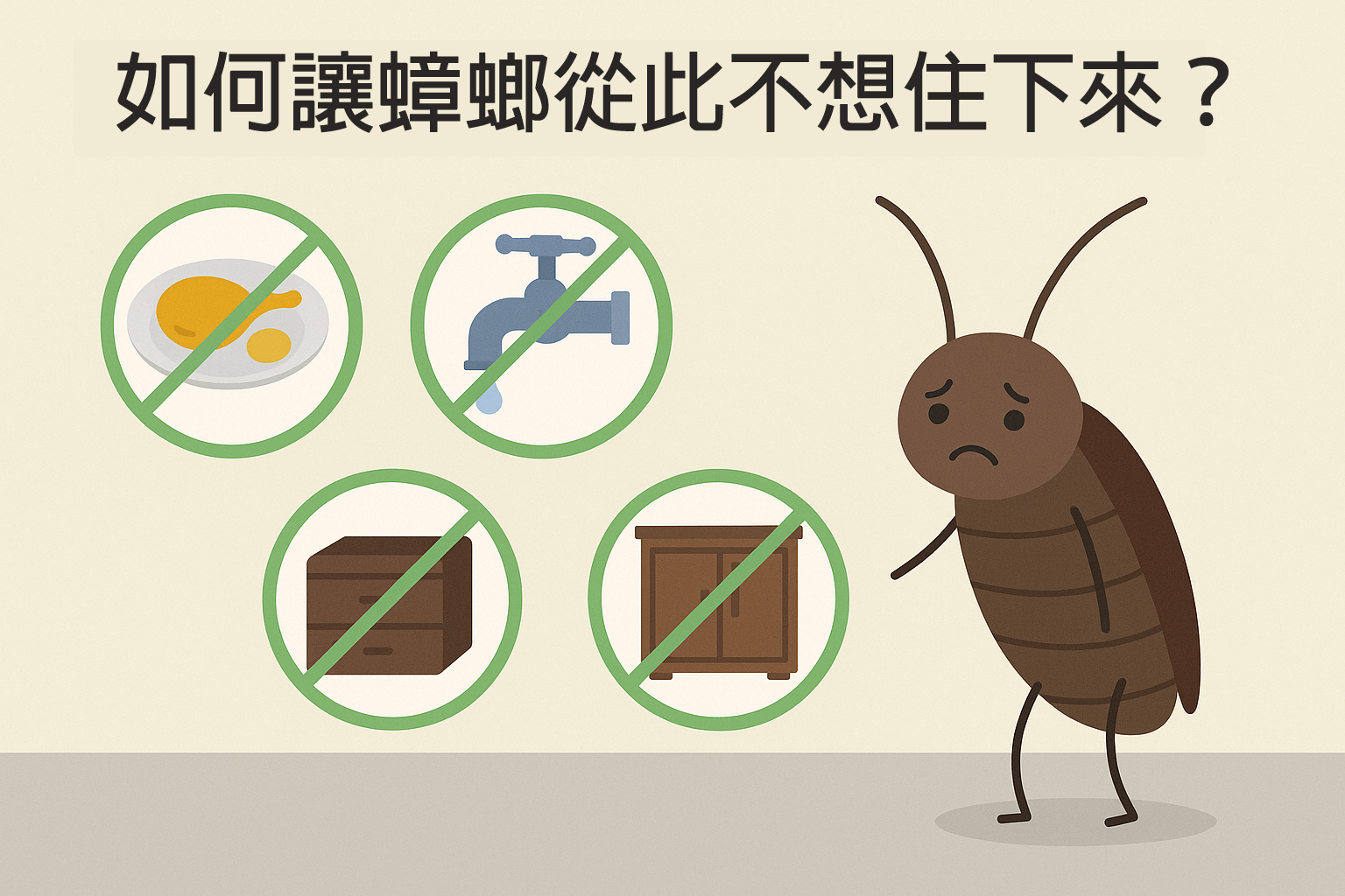 家裡出現第一隻蟑螂後會怎樣？