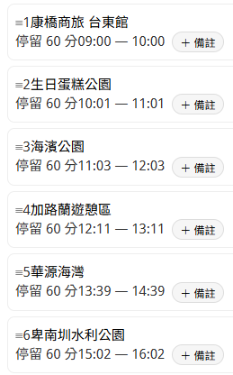 行程規劃工具介紹