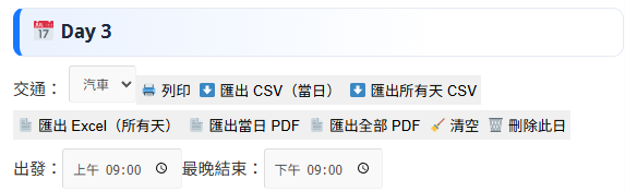 行程規劃工具介紹